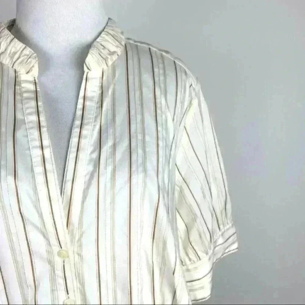 Lane Bryant top size 14/16 Multicolored pinstriped